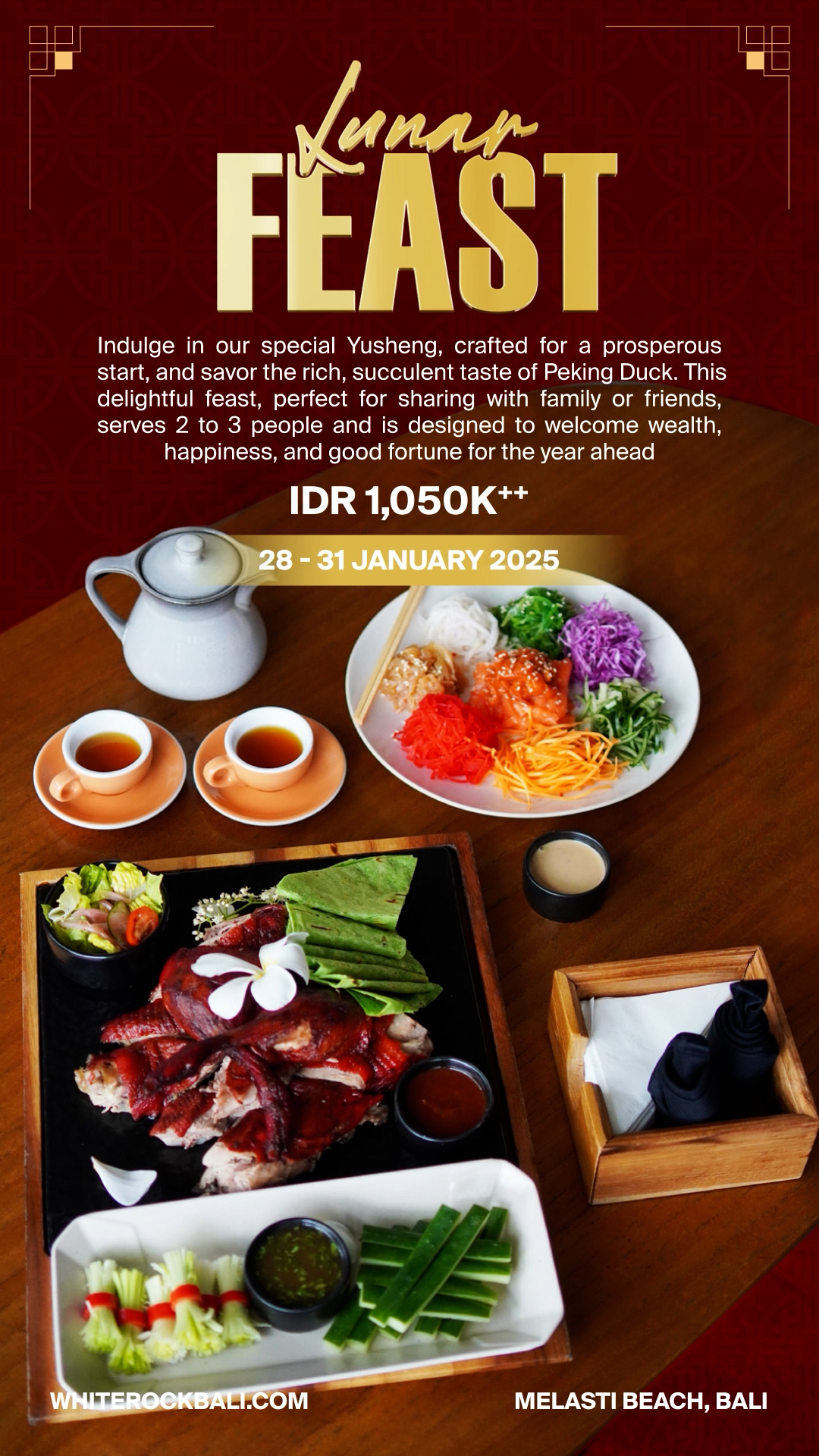 Lunar Feast 28-31 January 2025IDR 1.050K++