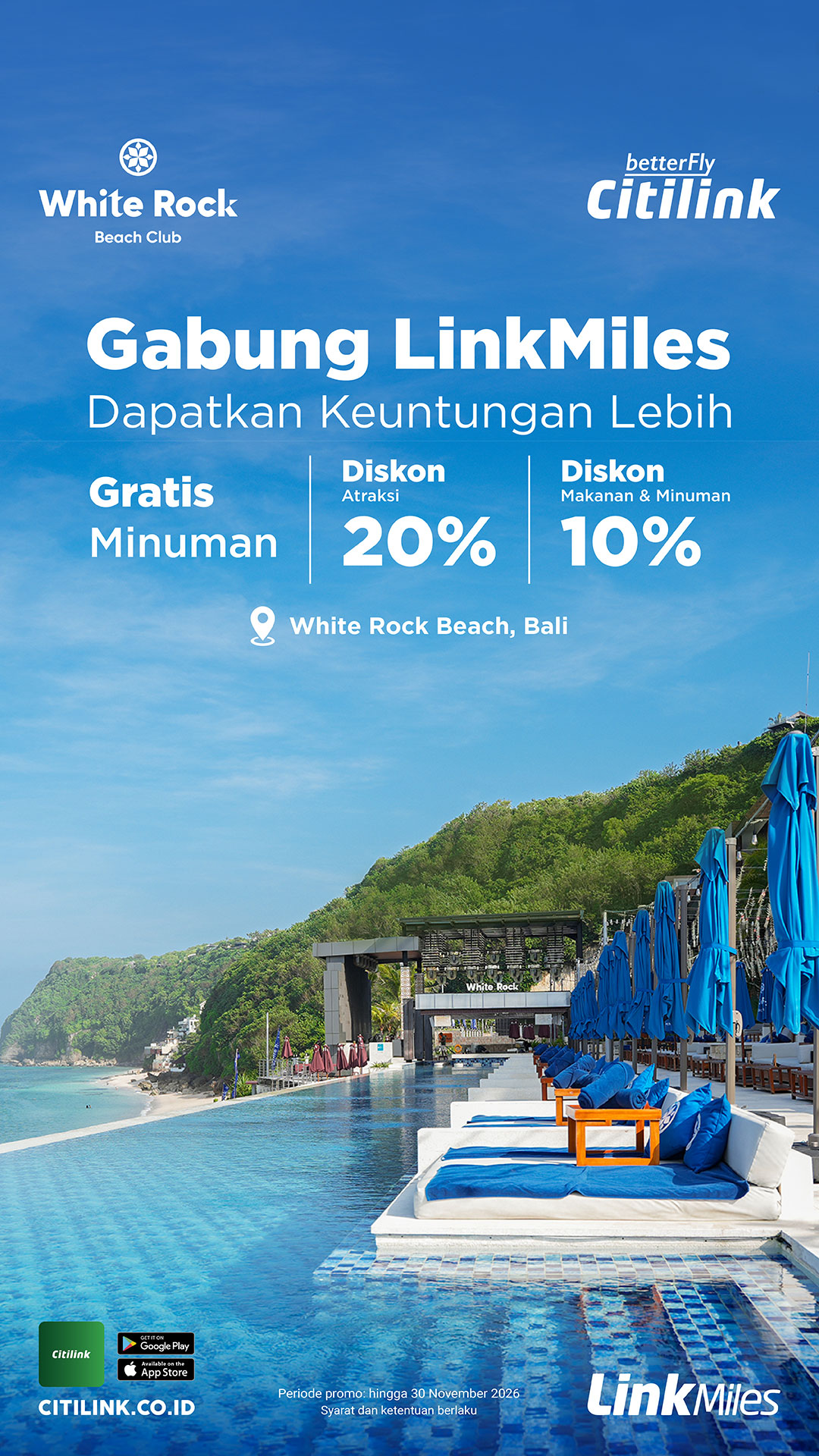 Citilink LinkMilesFree Beverage & Disc Up To 20%
