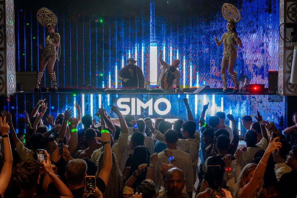 The main stage at White Rock Beach Club, Melasti Beach, Bali